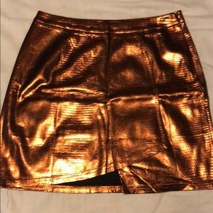 Copper snake print Skirt